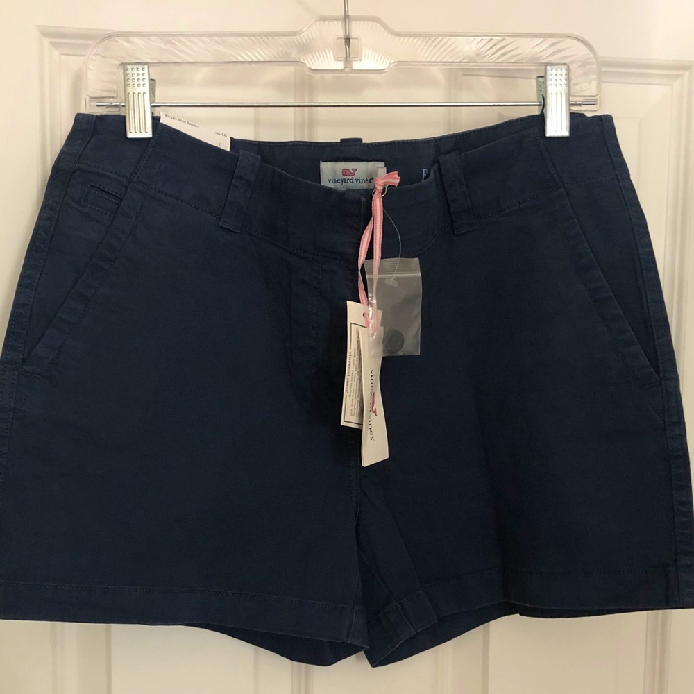 Vineyard Vines Cotton Navy Shorts